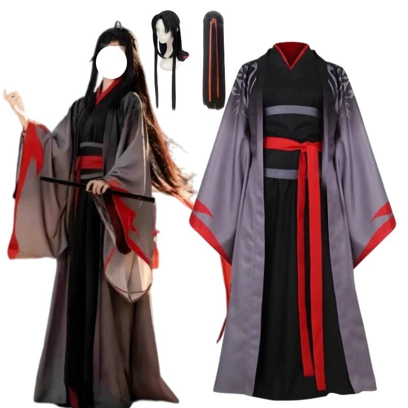 Anime Cosplay Ladies - อะนิเมะโม ด้าว ซู่ ชี่ วэй วูเซียนคอสเพลย์เครื่องแต่งกายโบราณฮันฟู่ชุดยาววิกผมสำหรับผู้หญิงผู้ชายฮาโลวีนปาร์ตี้คาร์นิวัลชุด