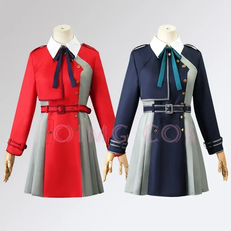 Anime Cosplay Jumpsuit - ไลคอริส รีคอยล์ นิชิกิ ชิซาโตะคอสเพลย์อิโนะอุเอะเครื่องแต่งกายผู้หญิงชุดทาคิน่าสำหรับปาร์ตี้ฮาโลวีนวิกผมชุดคาร์นิวัลอะนิเมะ