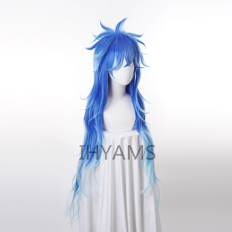Idia Shroud วิกผมคอสเพลย์ Herc - Anime Cosplay Blue Hair บทวิจารณ์และราคา
