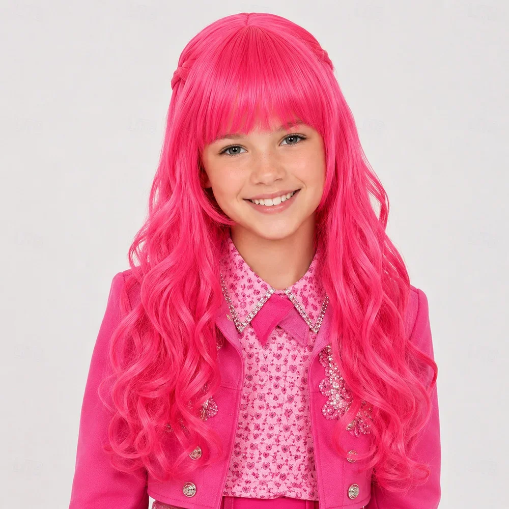วิกผมยาวลอนสีฟ้าถักเปีย ผมสังเ - Anime Cosplay Blue Hair บทวิจารณ์และราคา