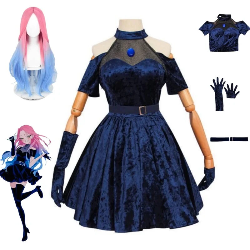 ชุดคอสเพลย์ Mizi ปี 2026 ชุดคอ - Anime Cosplay Blue Hair บทวิจารณ์และราคา