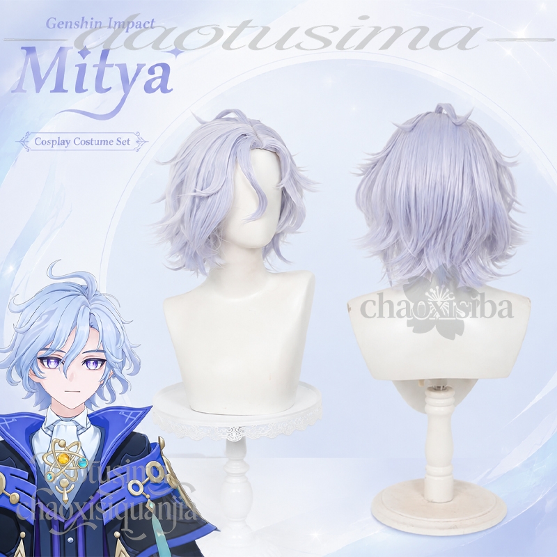 วิกผมสังเคราะห์แฟชั่น Y2K ผมสั - Anime Cosplay Blue Hair บทวิจารณ์และราคา