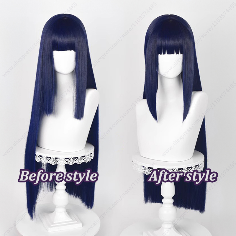 วิกผมคอสเพลย์ฮินาตะ ฮิวากะ สีน - Anime Cosplay Blue Hair บทวิจารณ์และราคา